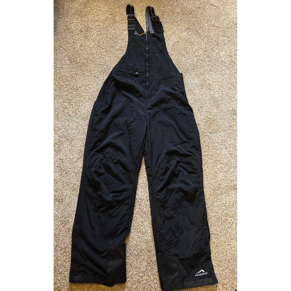 Polar Edge Silver Series Snow Bibs Mens XL Black Insulated Ski Pants Snowboard